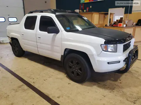 2008 Honda Ridgeline Rtl VIN 2HJYK16588H514526 фото 4
