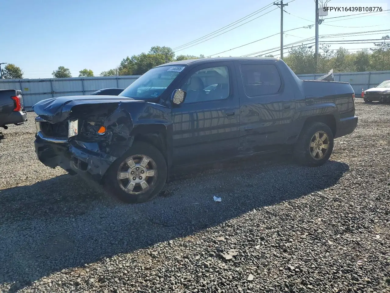 2009 Honda Ridgeline Rts VIN 5FPYK16439B108776 фото 1
