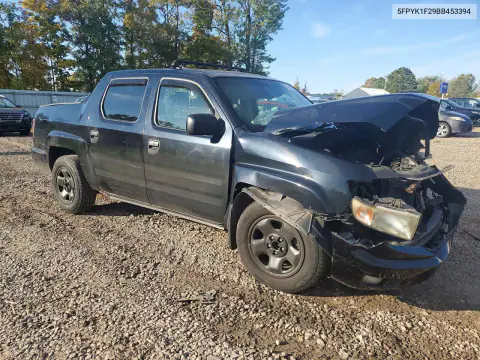 2011 Honda Ridgeline Rt VIN 5FPYK1F29BB453394 фото 4