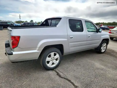 5FPYK1F51BB452802 — 2011 Honda Ridgeline, фото 3 с аукциона Copart, Мелкие вмятины и царапины