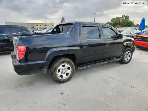 5FPYK1F27BB007244 — 2011 Honda Ridgeline, фото 3 с аукциона Copart, Сторона