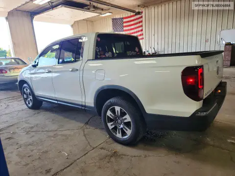 2018 Honda Ridgeline Rtl VIN 5FPYK3F78JB006884 фото 2