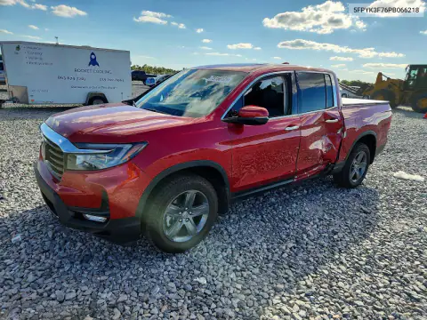 5FPYK3F76PB066218 — 2023 Honda Ridgeline, Сторона, фото до ремонта