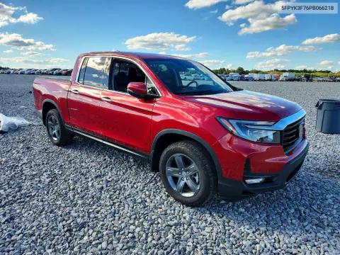 5FPYK3F76PB066218 — 2023 Honda Ridgeline, фото 4 с аукциона Copart, Боковая часть