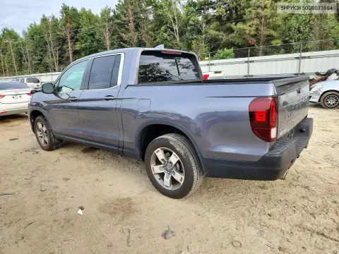 2025 Honda Ridgeline Rtl VIN 5FPYK3F50SB033884 фото 2