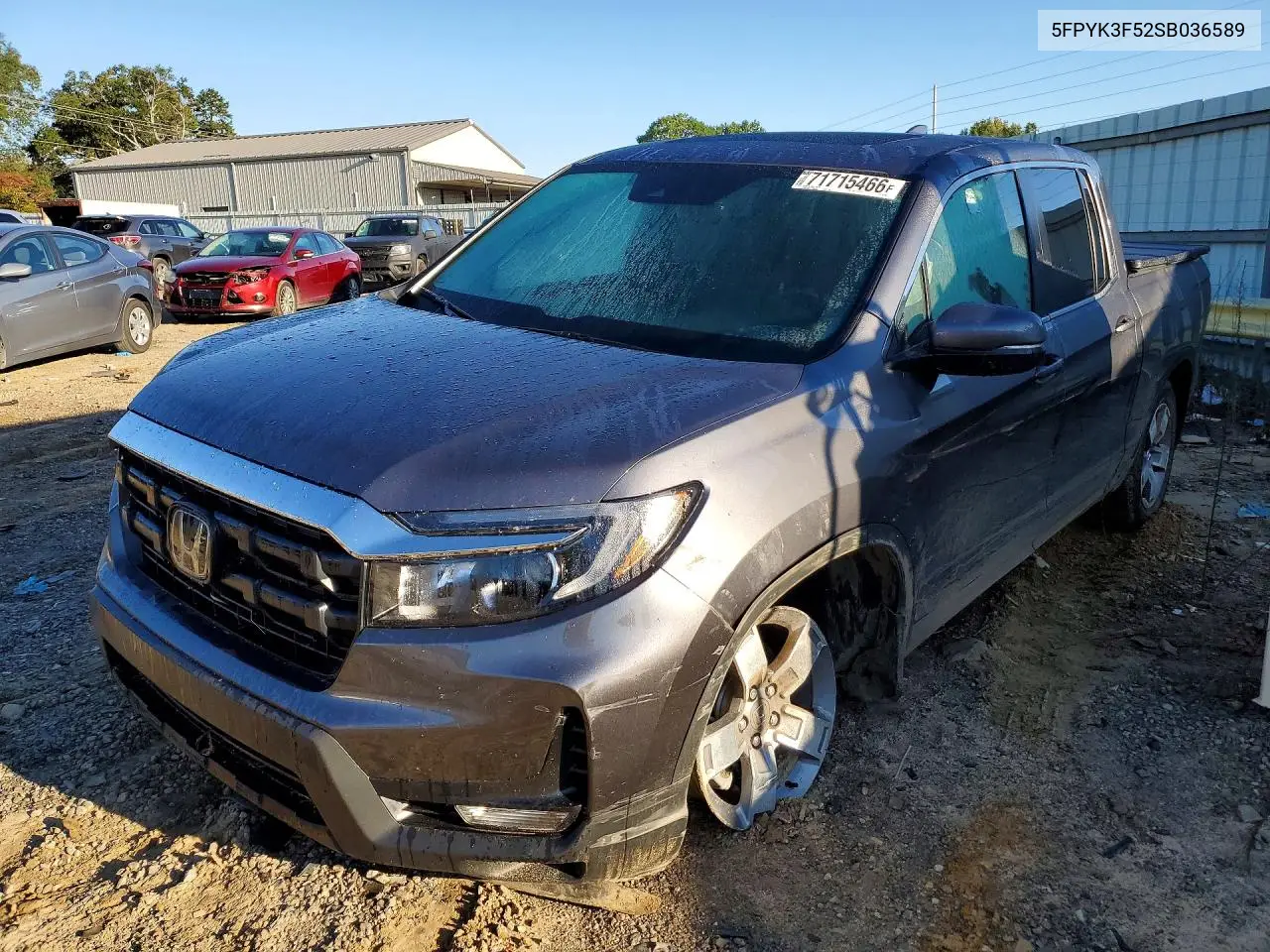 2025 Honda Ridgeline Rtl VIN 5FPYK3F52SB036589 фото 1