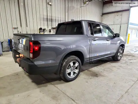5FPYK3F51SB044294 — 2025 Honda Ridgeline, фото 3 с аукциона Copart, Передняя часть
