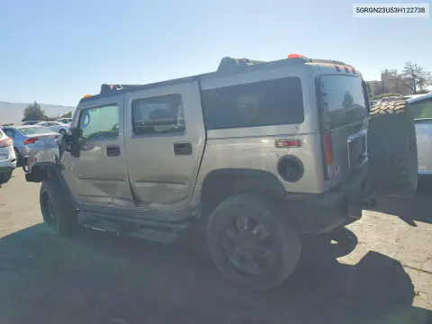 2003 Hummer H2 VIN 5GRGN23U53H122738 фото 2