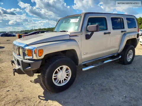 5GTDN13E978147311 — 2007 Hummer H3, Мелкие вмятины и царапины, фото до ремонта