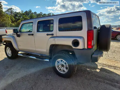 2007 Hummer H3 VIN 5GTDN13E978147311 фото 2