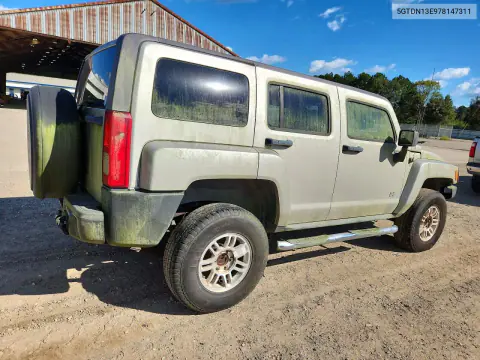 2007 Hummer H3 VIN 5GTDN13E978147311 фото 3