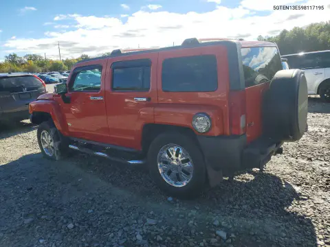 2009 Hummer H3 VIN 5GTEN13E598117195 фото 2
