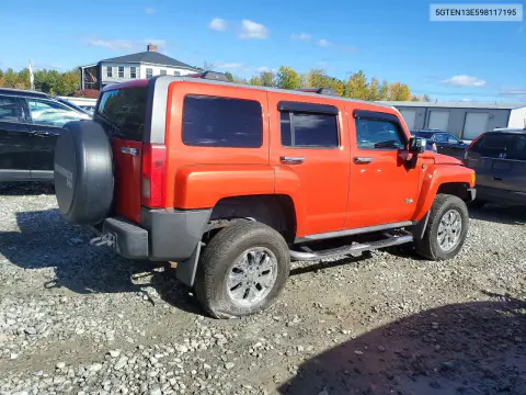 2009 Hummer H3 VIN 5GTEN13E598117195 фото 3