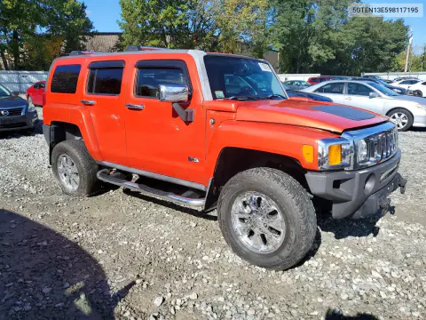 2009 Hummer H3 VIN 5GTEN13E598117195 фото 4