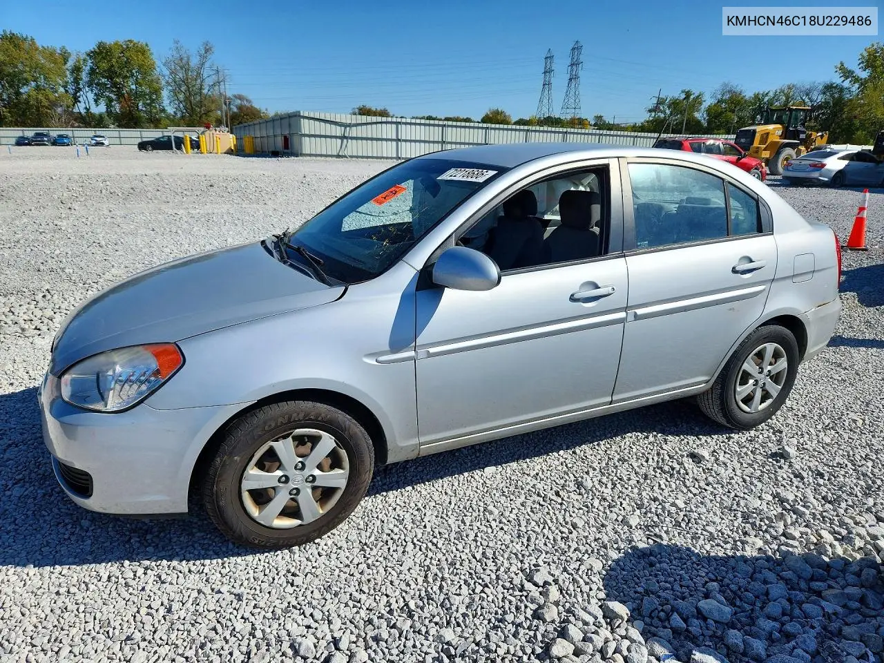 2008 Hyundai Accent Gls VIN KMHCN46C18U229486 фото 1