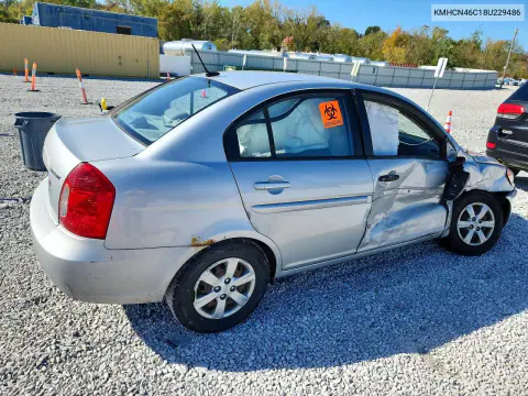 2008 Hyundai Accent Gls VIN KMHCN46C18U229486 фото 3