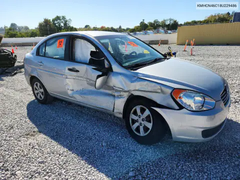 2008 Hyundai Accent Gls VIN KMHCN46C18U229486 фото 4