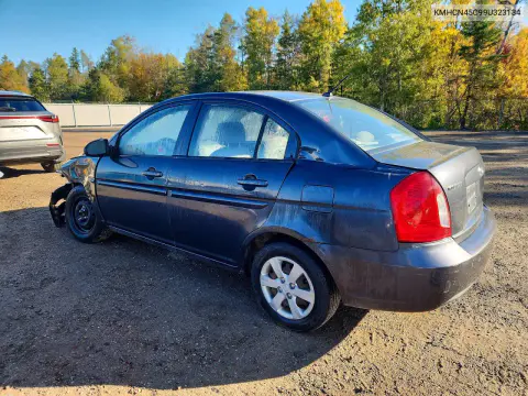 2009 Hyundai Accent Gls VIN KMHCN45C99U323134 фото 2