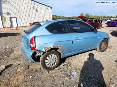 2010 Hyundai Accent Gs VIN KMHCM3AC6AU162281 фото 3