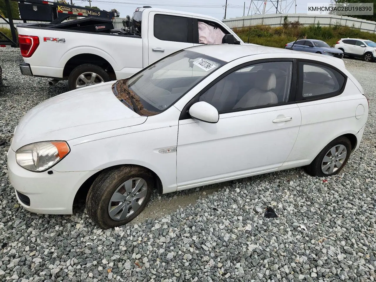 2011 Hyundai Accent Gs VIN KMHCM3AC2BU198390 фото 1