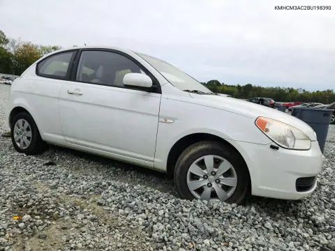 2011 Hyundai Accent Gs VIN KMHCM3AC2BU198390 фото 4