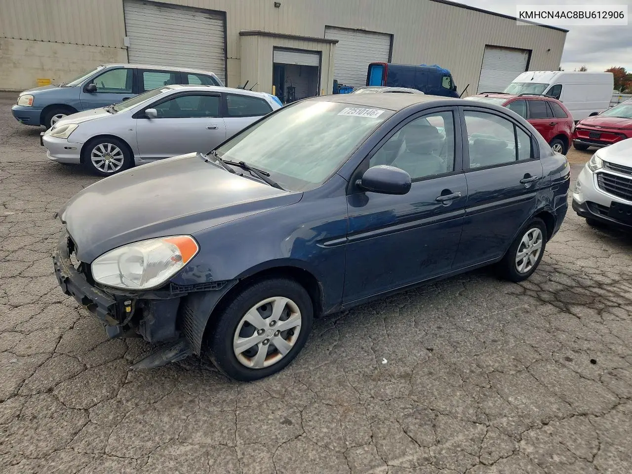 2011 Hyundai Accent Gls VIN KMHCN4AC8BU612906 фото 1