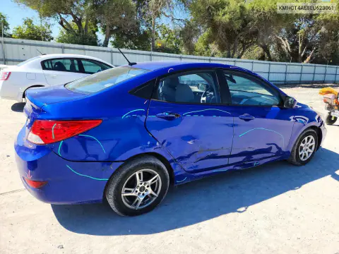 2014 Hyundai Accent Gls VIN KMHCT4AE8EU623061 фото 3