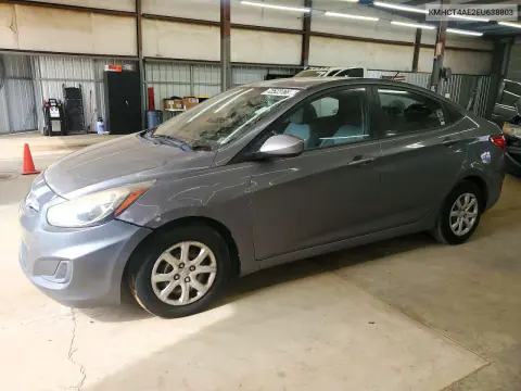 KMHCT4AE2EU638803 — 2014 Hyundai Accent, Мелкие вмятины и царапины, фото до ремонта