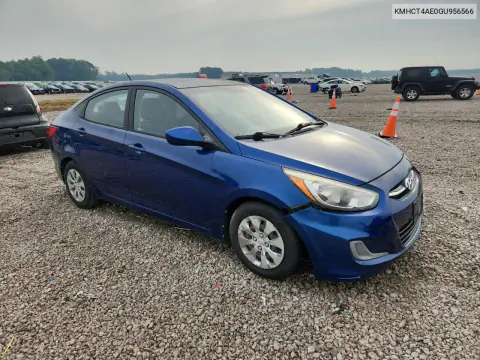 2016 Hyundai Accent Se VIN KMHCT4AE0GU956566 фото 4