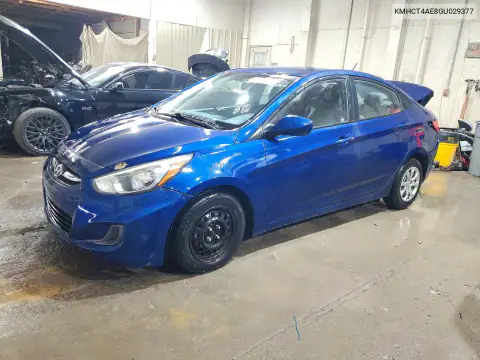 KMHCT4AE8GU029377 — 2016 Hyundai Accent, Задняя часть, фото до ремонта