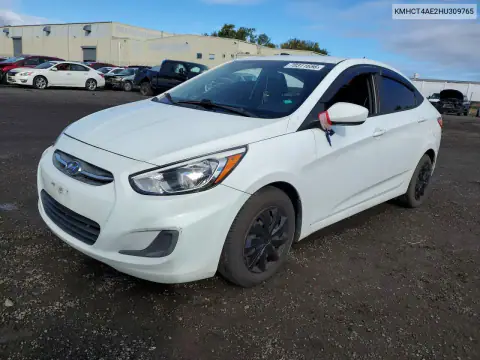 KMHCT4AE2HU309765 — 2017 Hyundai Accent, Передняя часть, фото до ремонта
