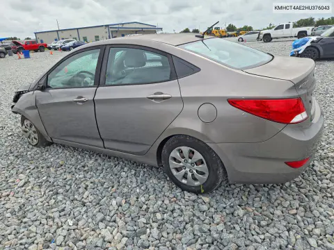 2017 Hyundai Accent Se VIN KMHCT4AE2HU376043 фото 2