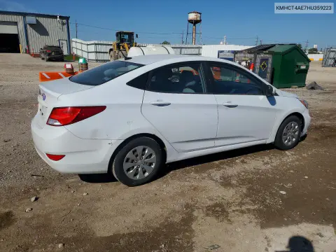 2017 Hyundai Accent Se VIN KMHCT4AE7HU359223 фото 3