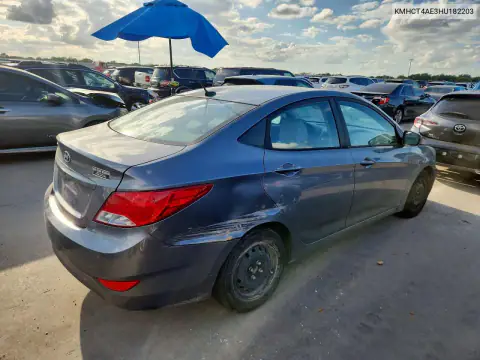 KMHCT4AE3HU182203 — 2017 Hyundai Accent, фото 3 с аукциона Copart, Передняя часть