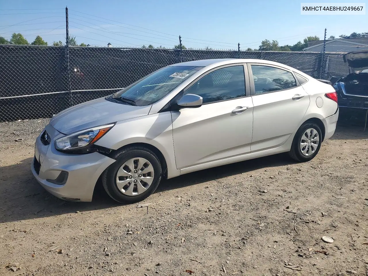 KMHCT4AE8HU249667 Hyundai Accent 2017 — повреждение Задняя часть, фото до ремонта