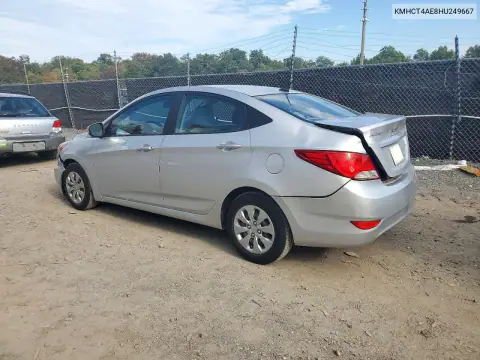 KMHCT4AE8HU249667 — 2017 Hyundai Accent, фото 2 с аукциона Copart, Задняя часть