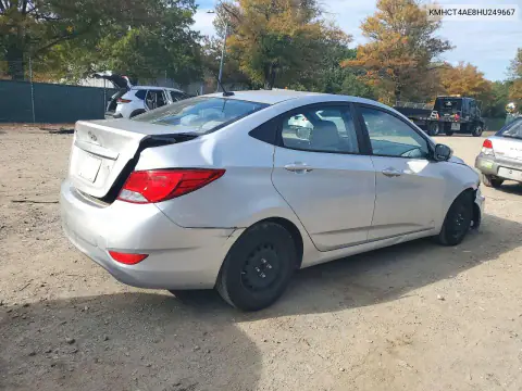 KMHCT4AE8HU249667 — 2017 Hyundai Accent, фото 3 с аукциона Copart, Задняя часть