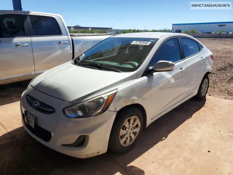 KMHCT4AE6HU363876 — 2017 Hyundai Accent, Задняя часть, фото до ремонта