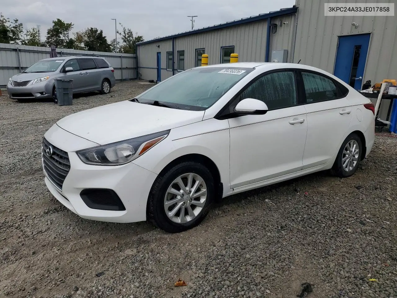 2018 Hyundai Accent Sel VIN 3KPC24A33JE017858 фото 1