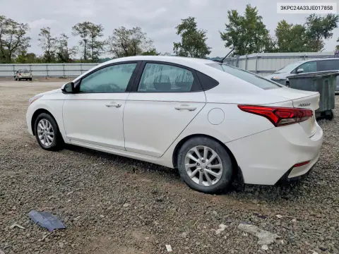 2018 Hyundai Accent Sel VIN 3KPC24A33JE017858 фото 2