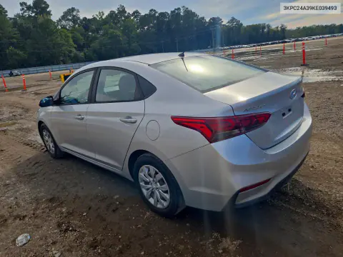 2019 Hyundai Accent Se VIN 3KPC24A39KE039493 фото 2