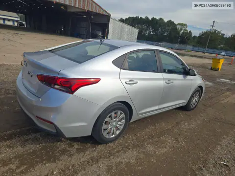 2019 Hyundai Accent Se VIN 3KPC24A39KE039493 фото 3