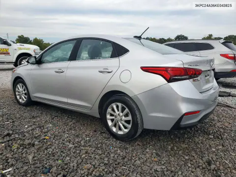 2019 Hyundai Accent Sel VIN 3KPC24A36KE043825 фото 2