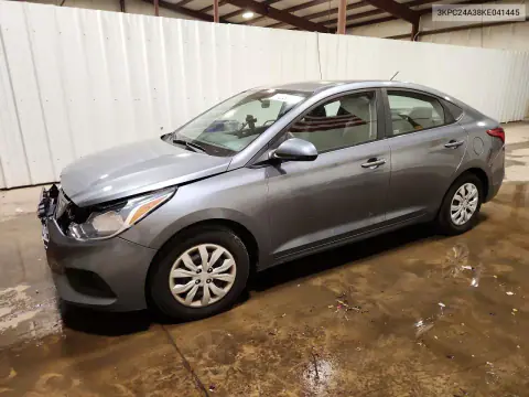 3KPC24A38KE041445 — 2019 Hyundai Accent, Передняя часть, фото до ремонта