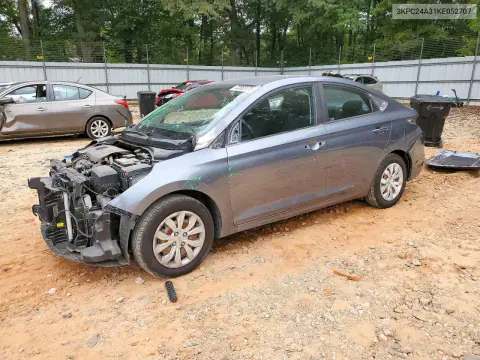 3KPC24A31KE052707 — 2019 Hyundai Accent, Передняя часть, фото до ремонта