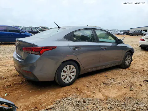 2019 Hyundai Accent Se VIN 3KPC24A31KE052707 фото 3