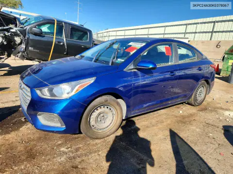 2019 Hyundai Accent Se VIN 3KPC24A30KE078067 фото 1