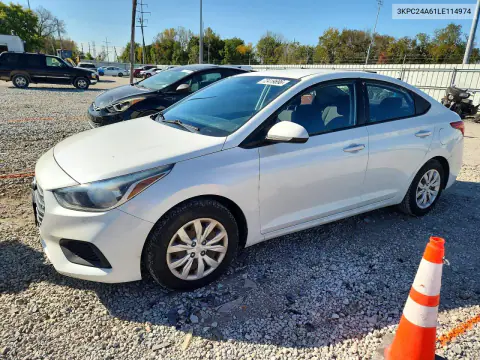 2020 Hyundai Accent Se VIN 3KPC24A61LE114974 фото 1