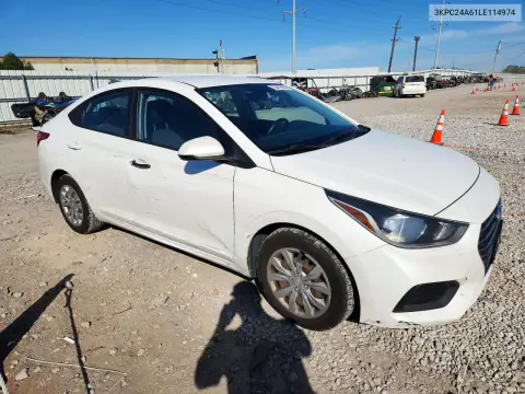 2020 Hyundai Accent Se VIN 3KPC24A61LE114974 фото 4