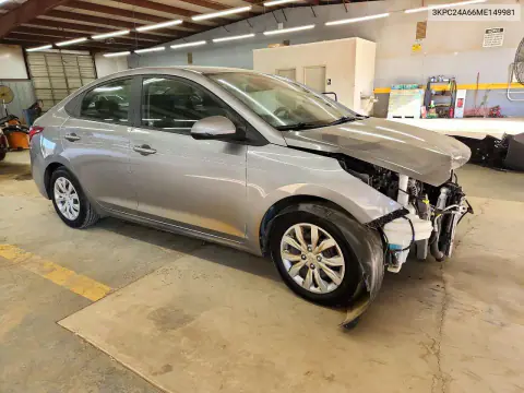 2021 Hyundai Accent Se VIN 3KPC24A66ME149981 фото 4